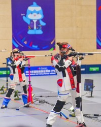 射击世界杯宁波站｜挪威选手女子50米步枪三姿摘金